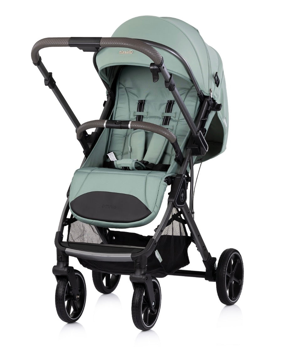 Passeggino leggero 22kg reversibile omnia matcha chipolino