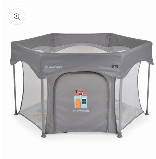 Play box richiudibile grigio Cangaroo