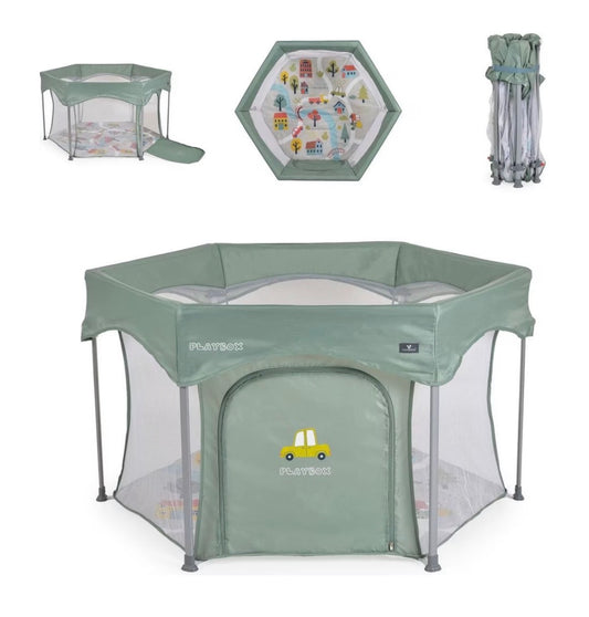 Playbox richiudibile verde Cangaroo