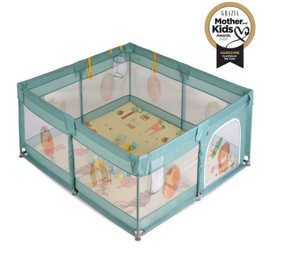 Recinto gamezone 120x120 con accessori menta Moni