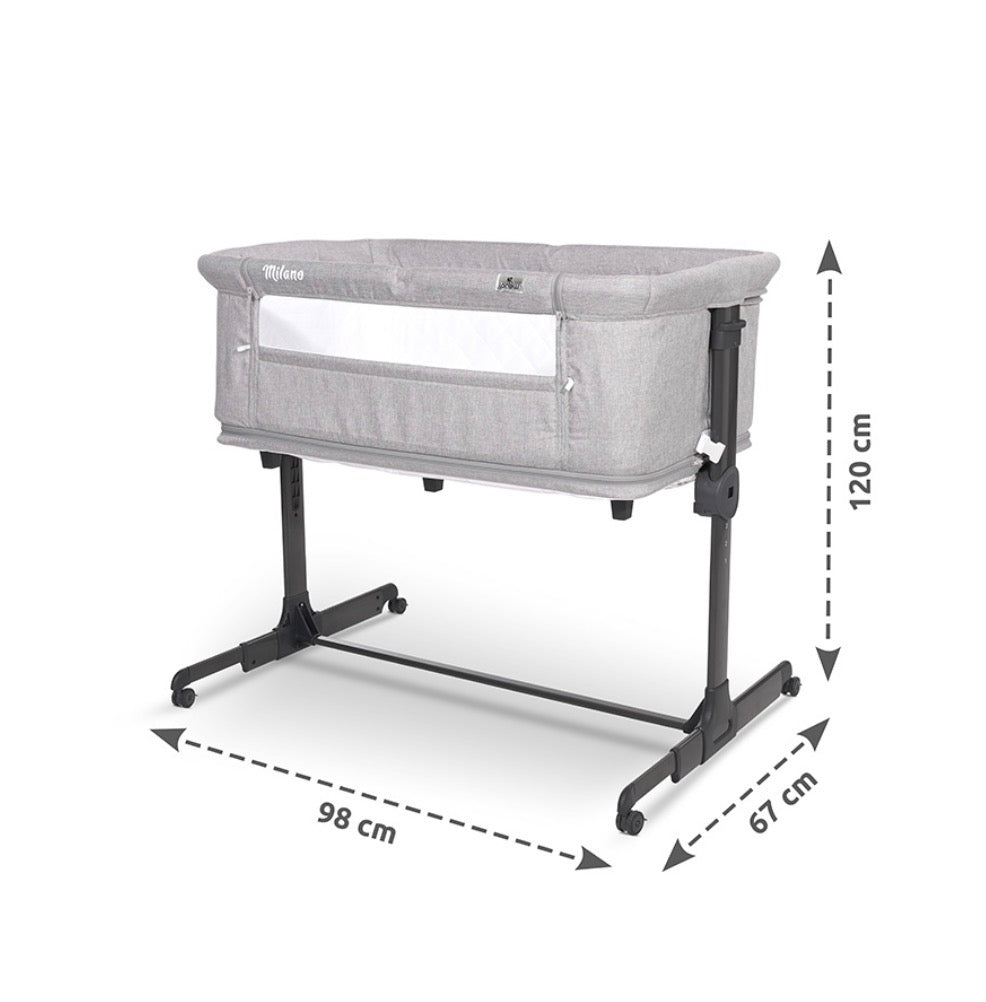 Culla Milano 2in1 rosa Lorelli