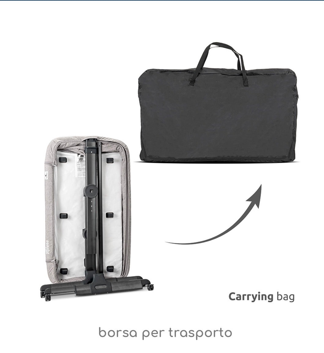 Culla Milano 2in1 rosa Lorelli