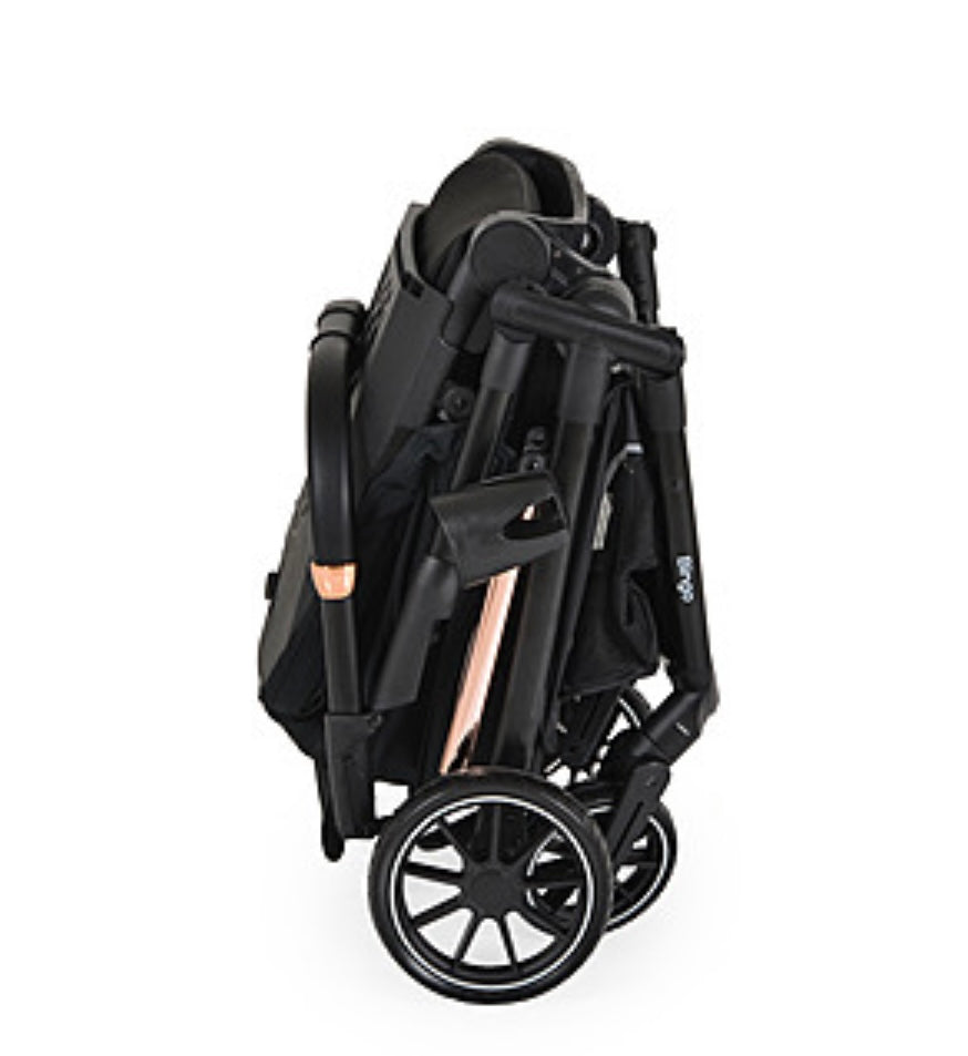 Passeggino leggero reversibile 0/22 kg nero con accessori moni