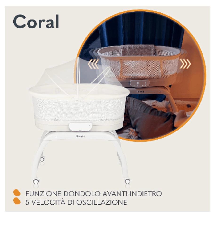 Culla elettrica carol bianca lionelo
