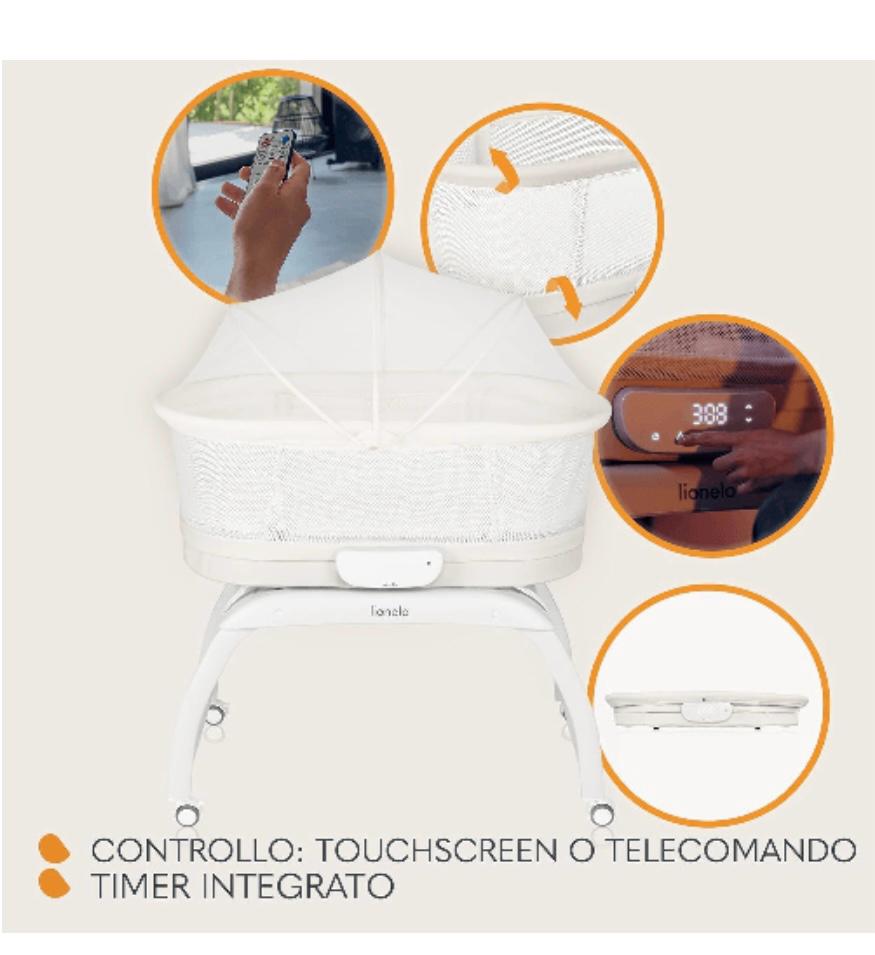 Culla elettrica carol bianca lionelo