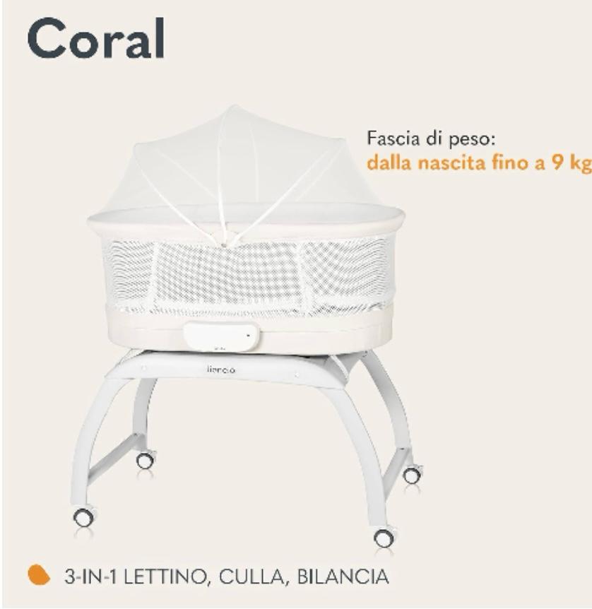 Culla elettrica carol bianca lionelo
