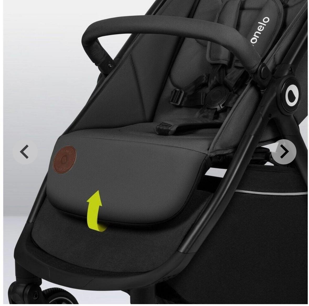 Passeggino leggero 22 kg grigio ingrid lionelo