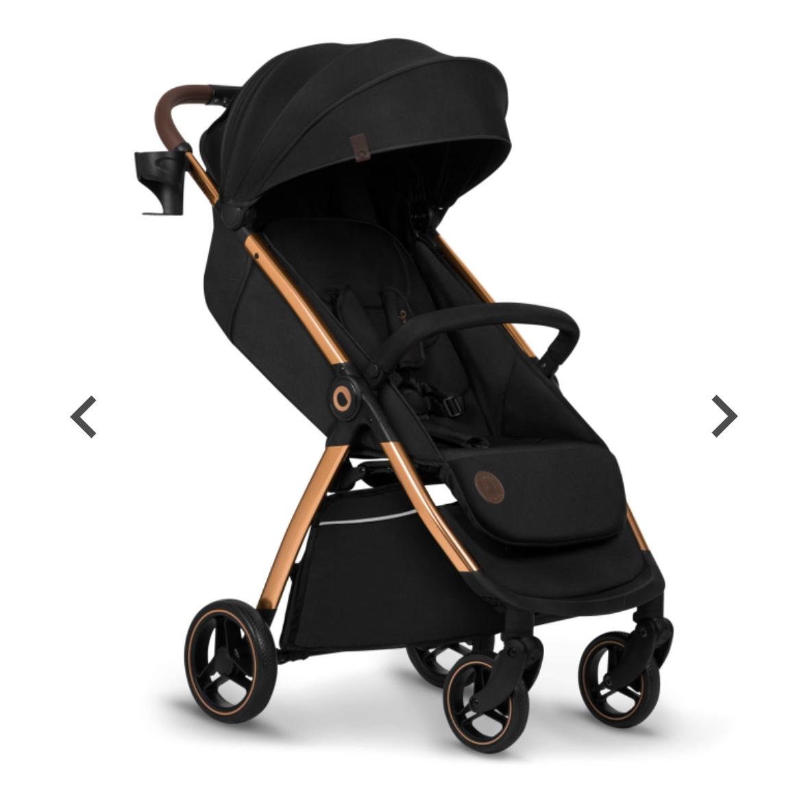 Passeggino leggero 22kg nero e oro ingrid lionelo