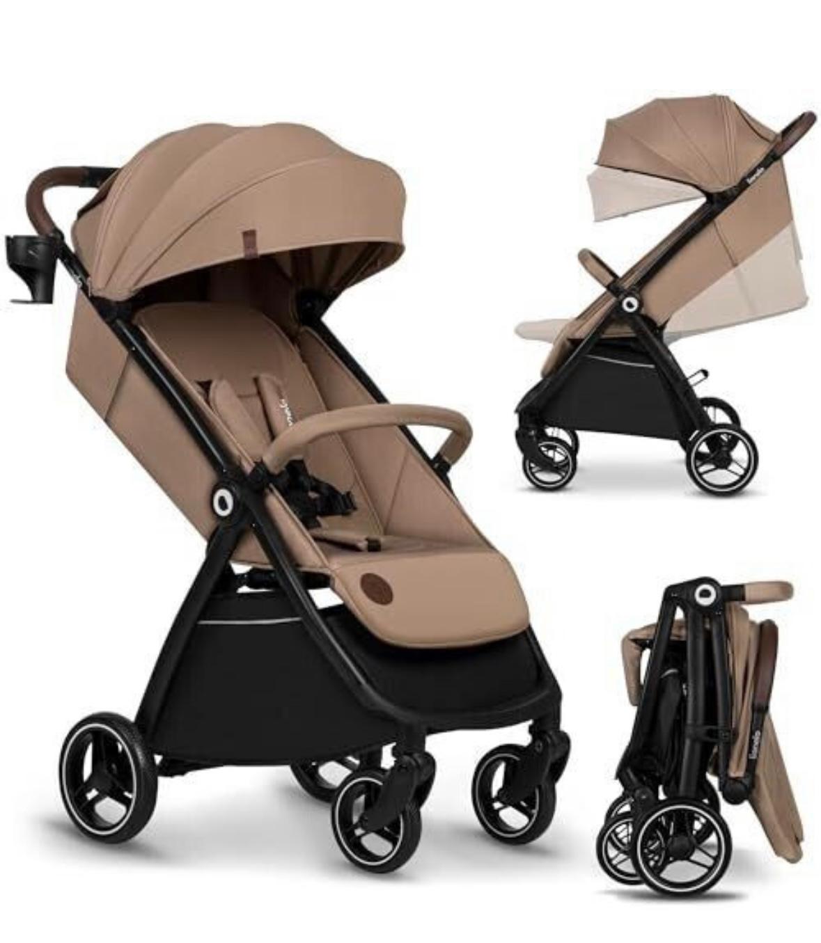 Passeggino leggero 22kg beige sand ingrid lionelo
